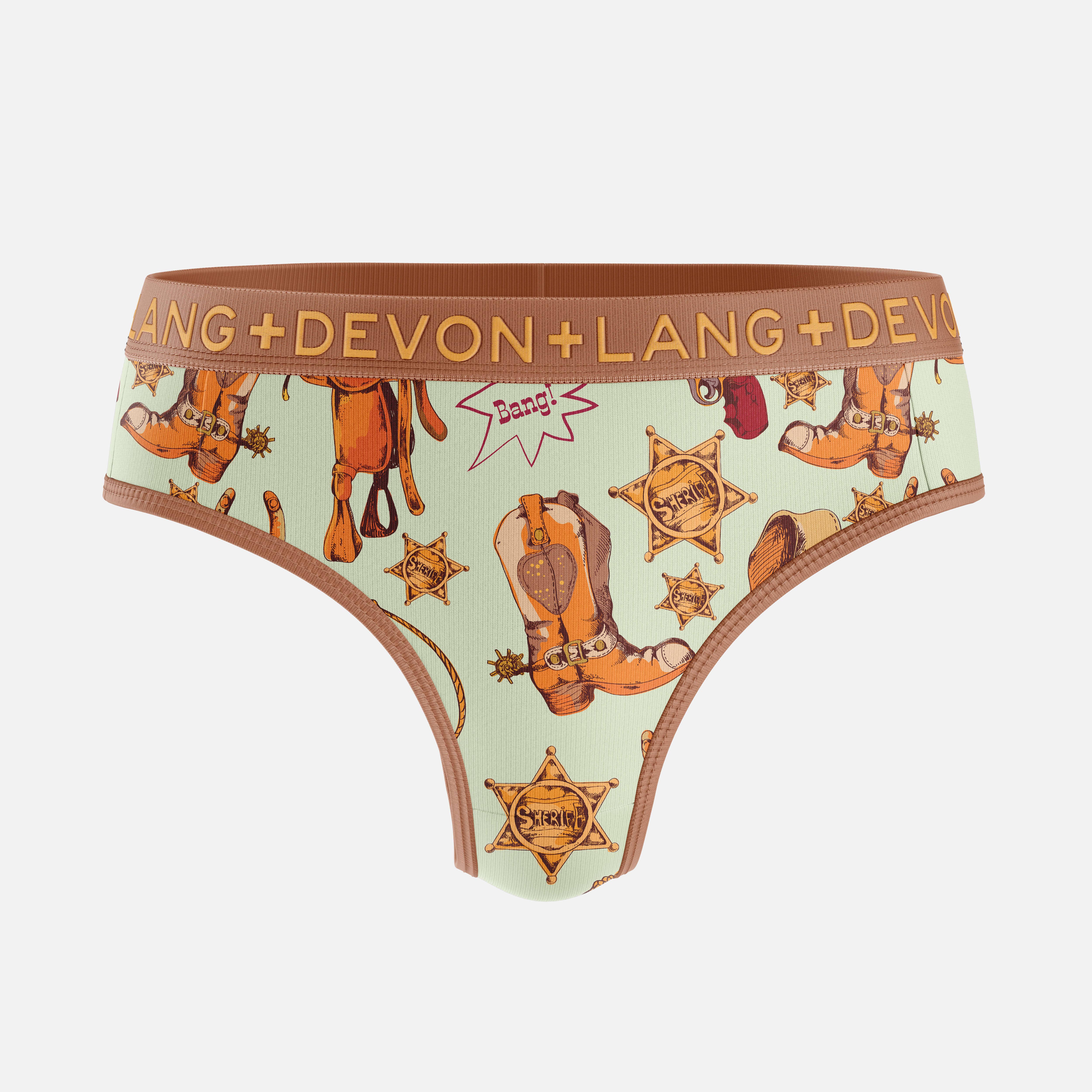 Devon + Lang - Wholesale Underwear - Women's - Originals Katrina Everyday Thong - Saddle Up0