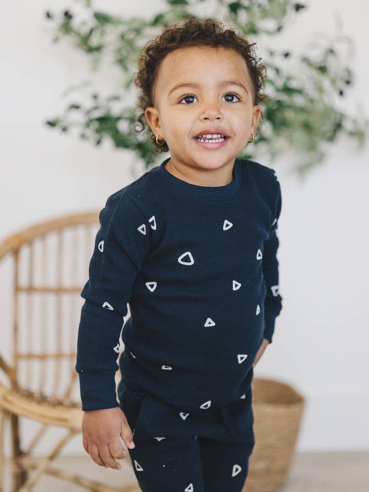 Everyday Long Sleeve | Sapphire Triangle for wholesale by Henry Drew Collection