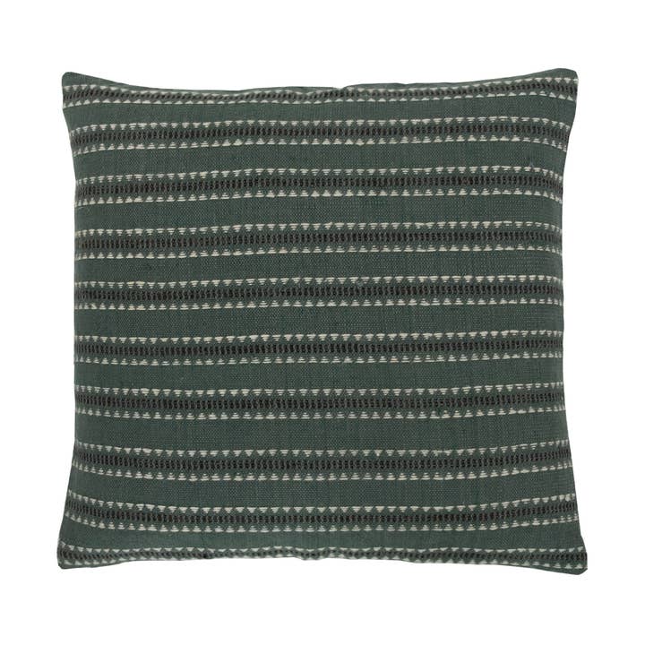 Coussin Giri Green Bhujodi 20x20 pour la vente par ALLEM STUDIO