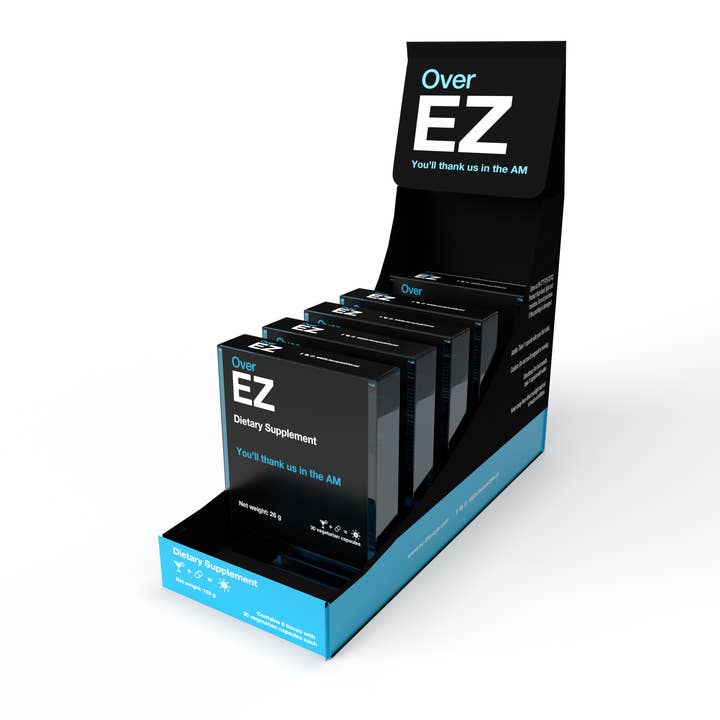 EZ Lifestyle - Wholesale Oral Supplement/Vitamin - Hangover Prevention - Over EZ 30 CT - Pack of 6 1