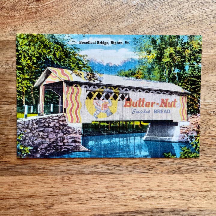 Colossal Sanders - Vendita all'ingrosso Cartoline - Cartolina divertente Breadloaf Covered Bridge Vermont
