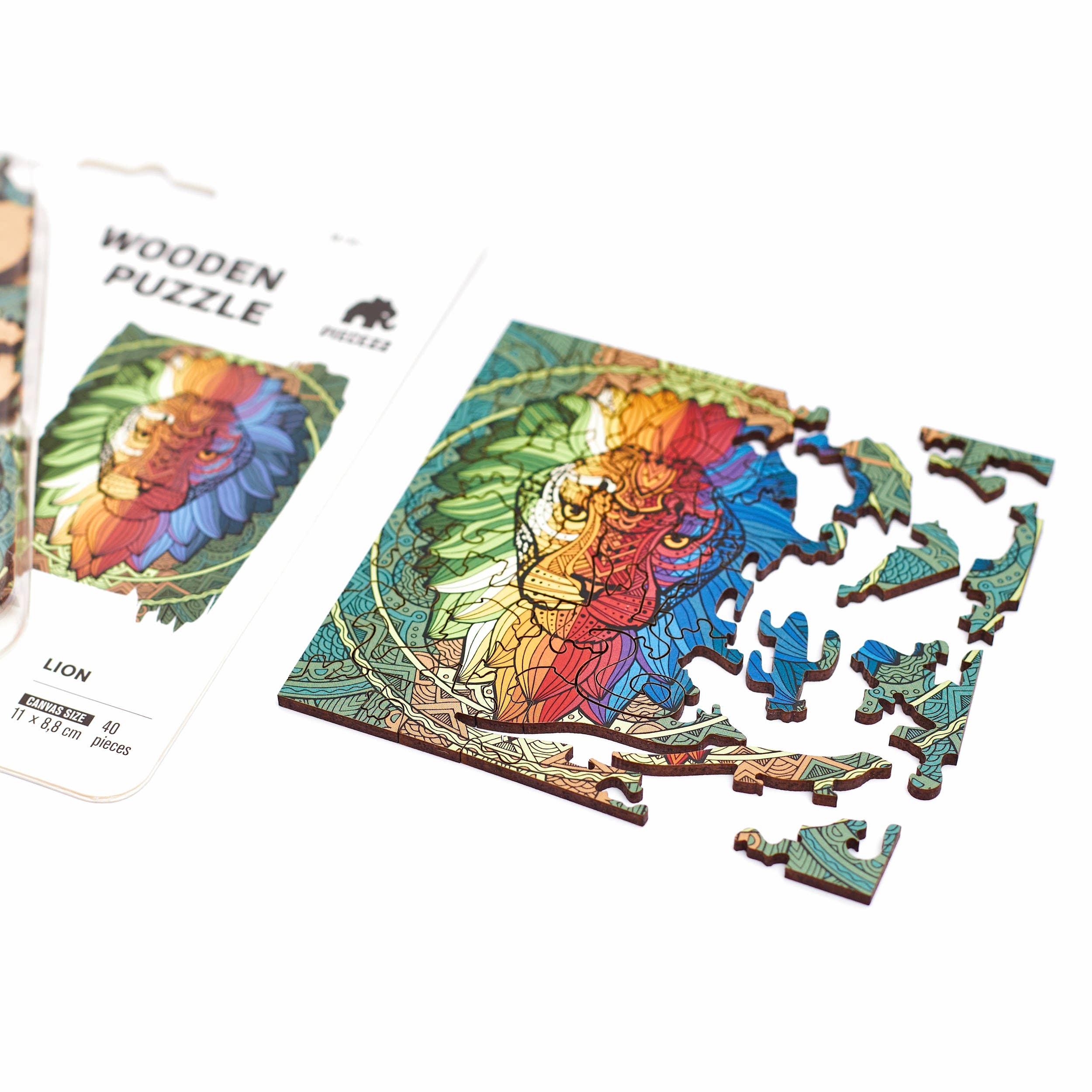 Geek Toys US – Puzzle - Crianças por atacado – Puzzle Piecezz Tamanho Bolso - Leão5