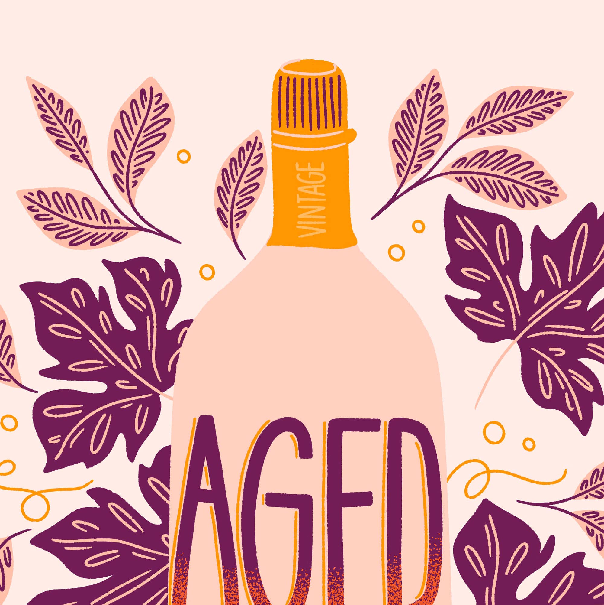 Molly Marie Pea - Wholesale Birthday Card - Aged to Perfection Card – Wine Birthday Theme3