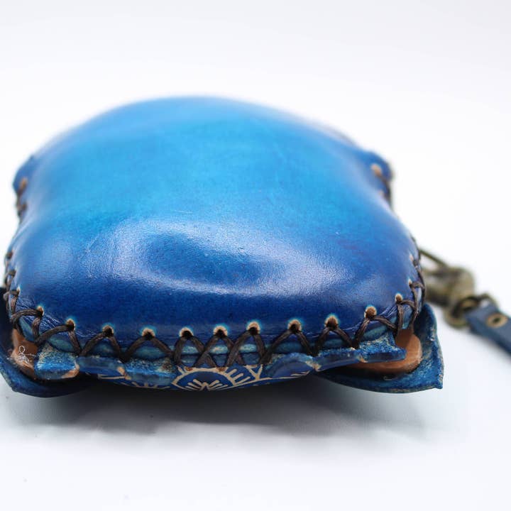 Sunflower Handmade leather inc – Großhandel Wristlet Bag – Leder-Eulen-Handgelenktasche Münzgeldbörse10