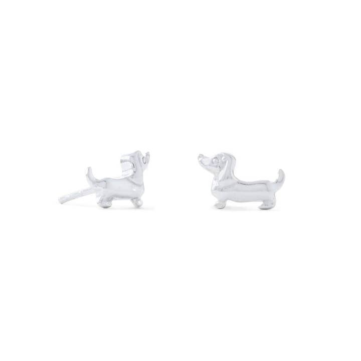 Cute Shiny Dachshund Stud Earrings for wholesale by Silver Stars Collection