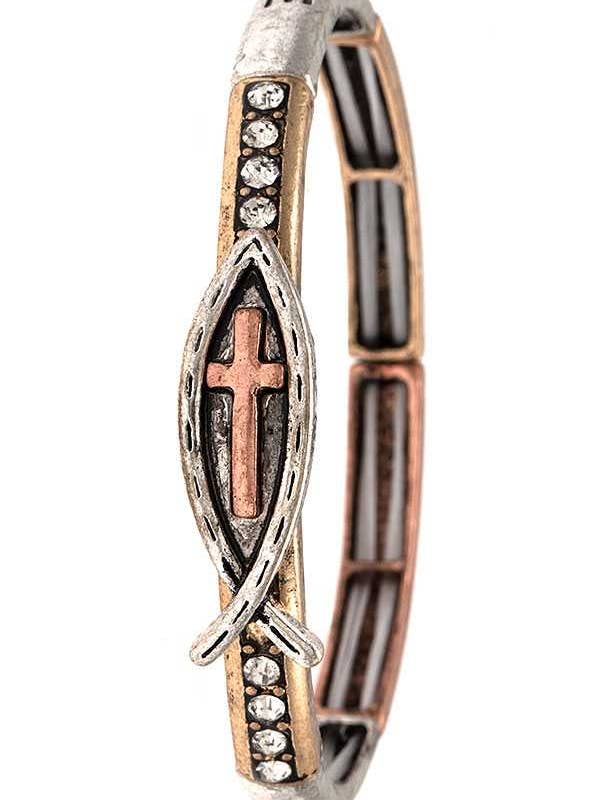 BRACELET EXTENSIBLE ACCENT DE CHARME RELIGIEUX 971 pour la vente par anbfashion