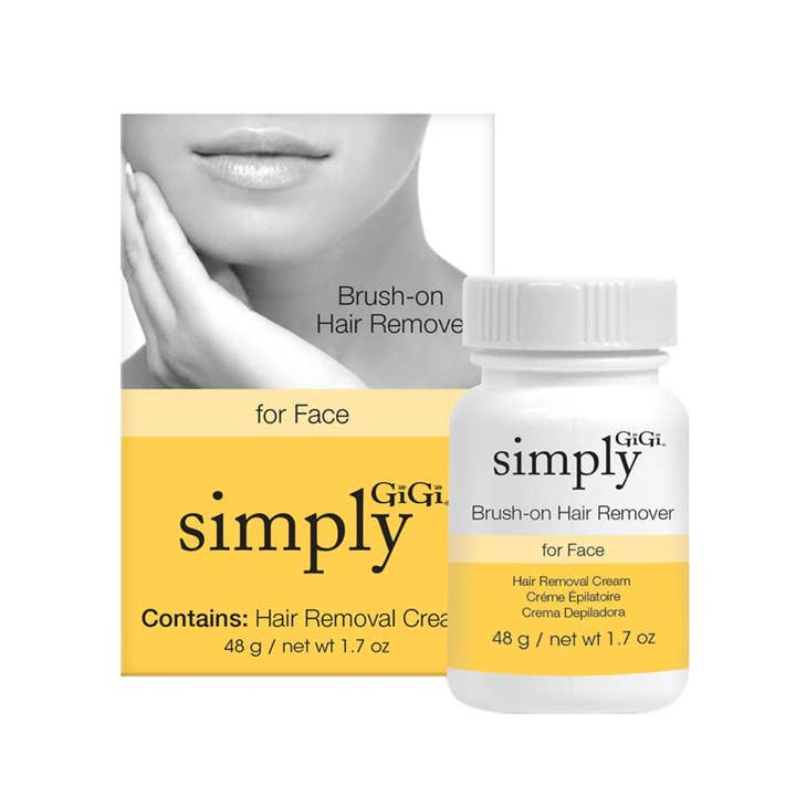BrookPark Beauty – wholesale Facial exfoliant/scrub – Gigi Simply Brush-on For Face Hair Removal Cream - 1.7 Oz