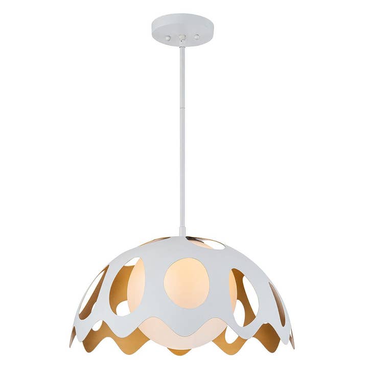 Pebbles 15" Pendant in White for wholesale by Lucas McKearn