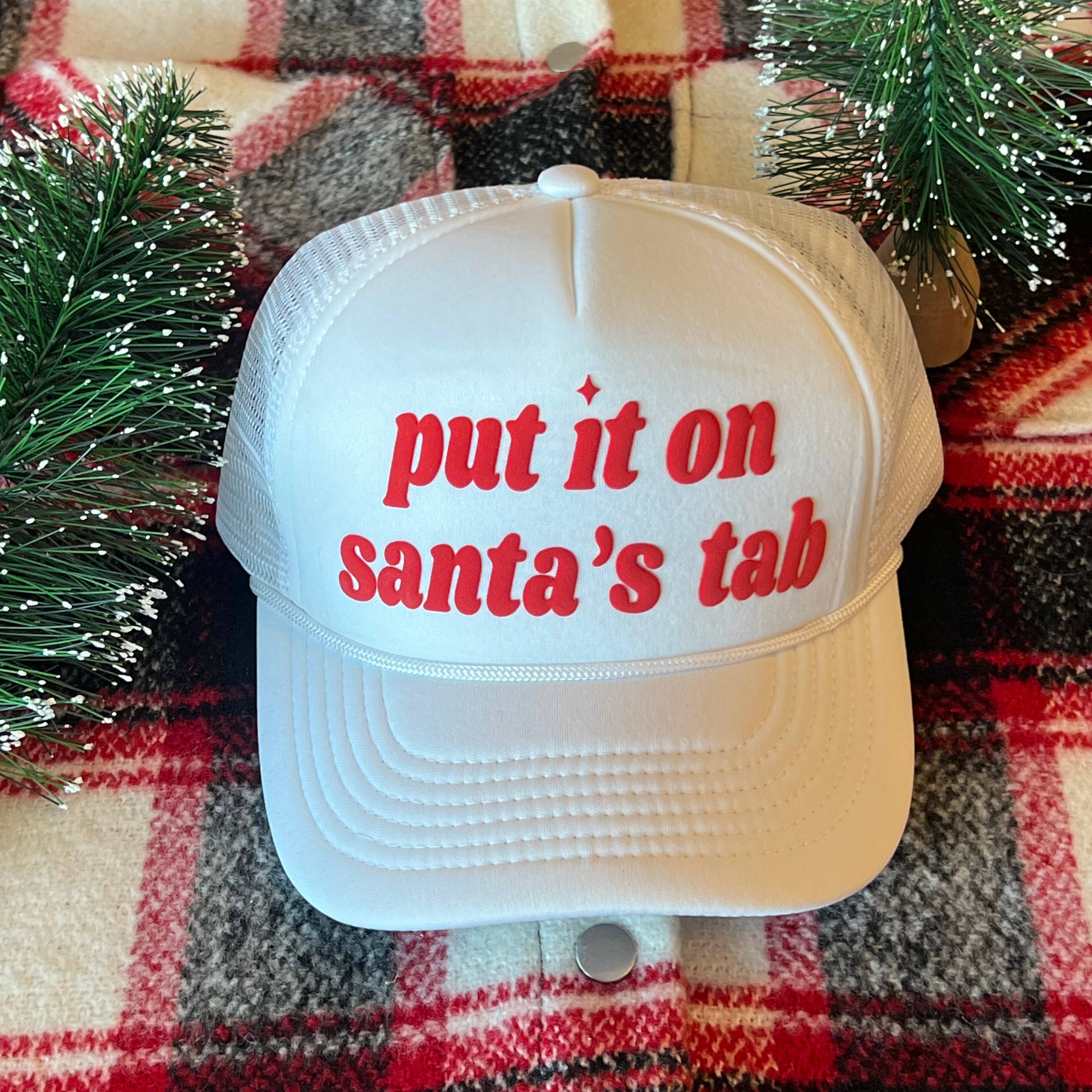 Malibu and Mint - Wholesale Trucker Hat - Women's - Put It On Santa's Tab Trucker Hat1