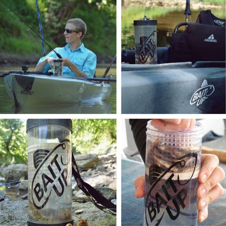 FLI Products - Venta al por mayor Accesorios de deporte - Bait Up® – Contenedores Innovadores para Cebo Vivo para Pescadores, Transparentes
