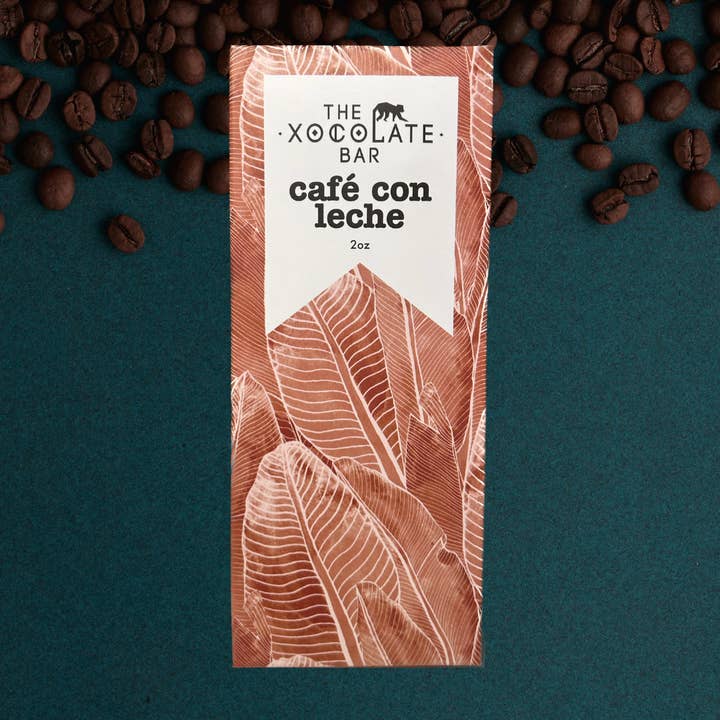 The Xocolate Bar - Wholesale Chocolate Bar - Cafe con Leche Bar - Organic Fair Trade Milk Chocolate