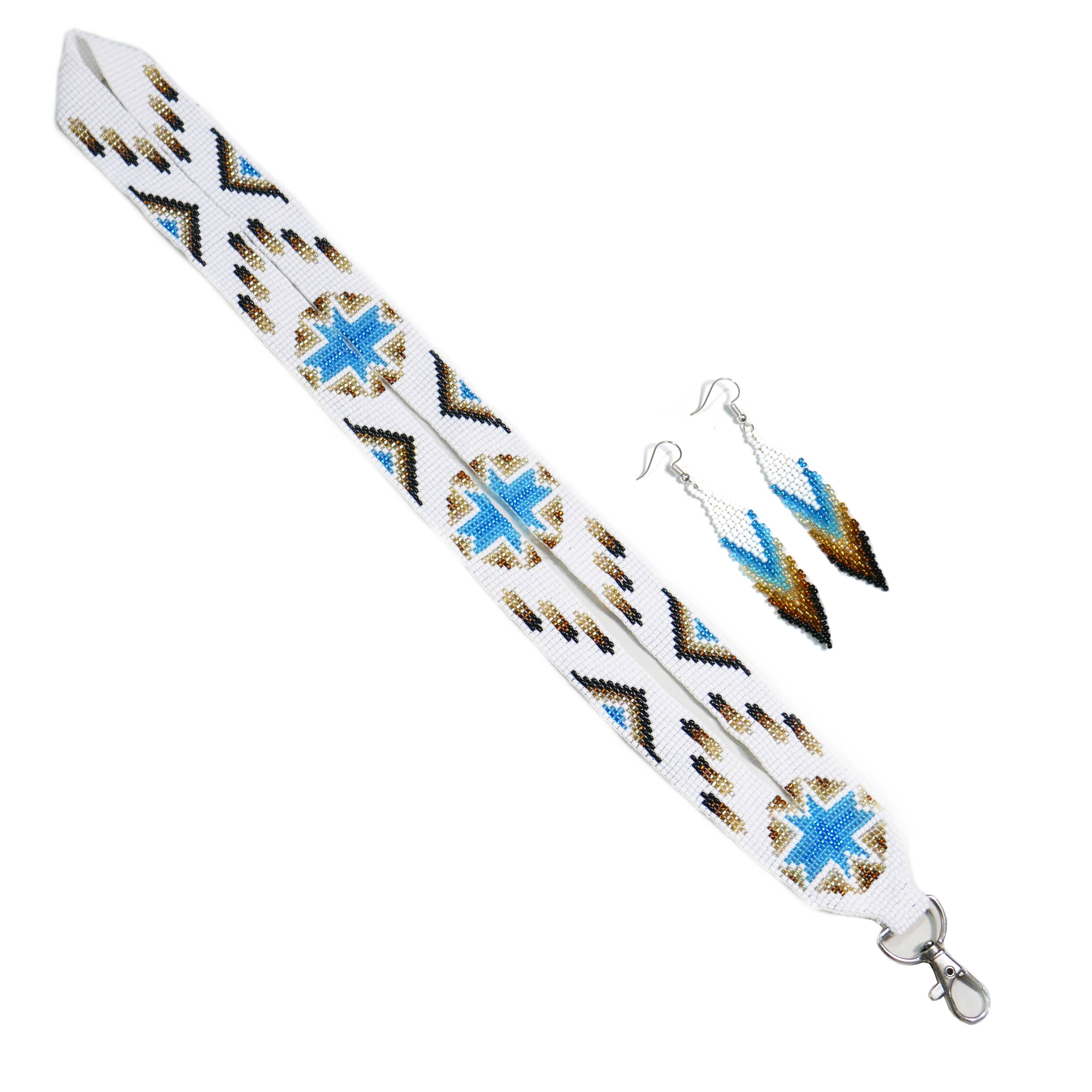 KANGURAH - Wholesale Lanyard - Women's - Beaded Lanyard with Matching Beaded Earrings, ID Card Holder10