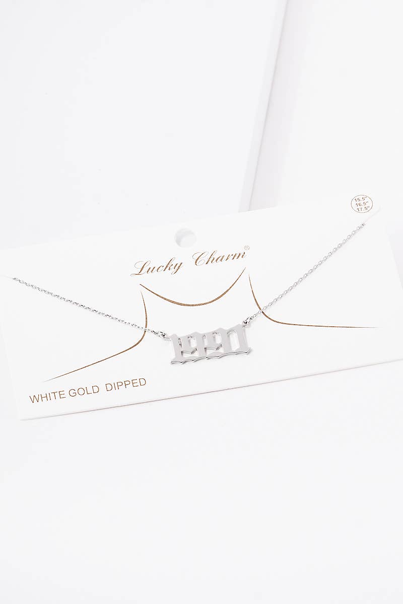 OHBOOBA DESIGN - Wholesale Pendant/Charm Necklace - Gold Plated Birth Year Necklace23