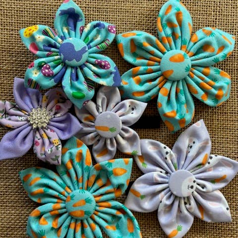 Easter Collar Flower Bundle of 7 for wholesale by DOG BOW TIES