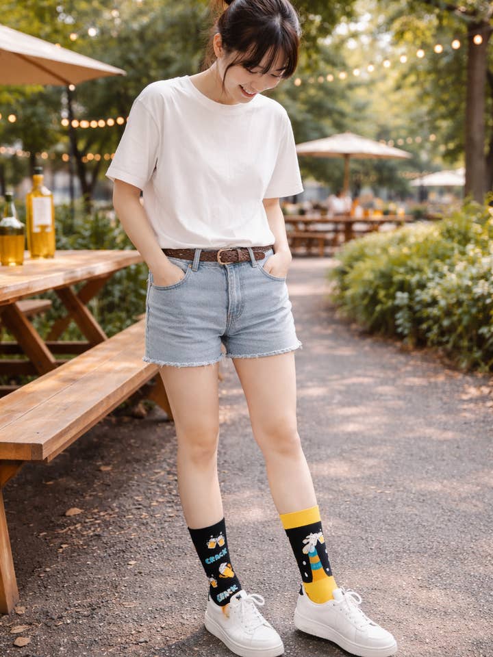 “Beer Crack” Unisex Socks 🍺💥🧦 for wholesale by Marc JoJo
