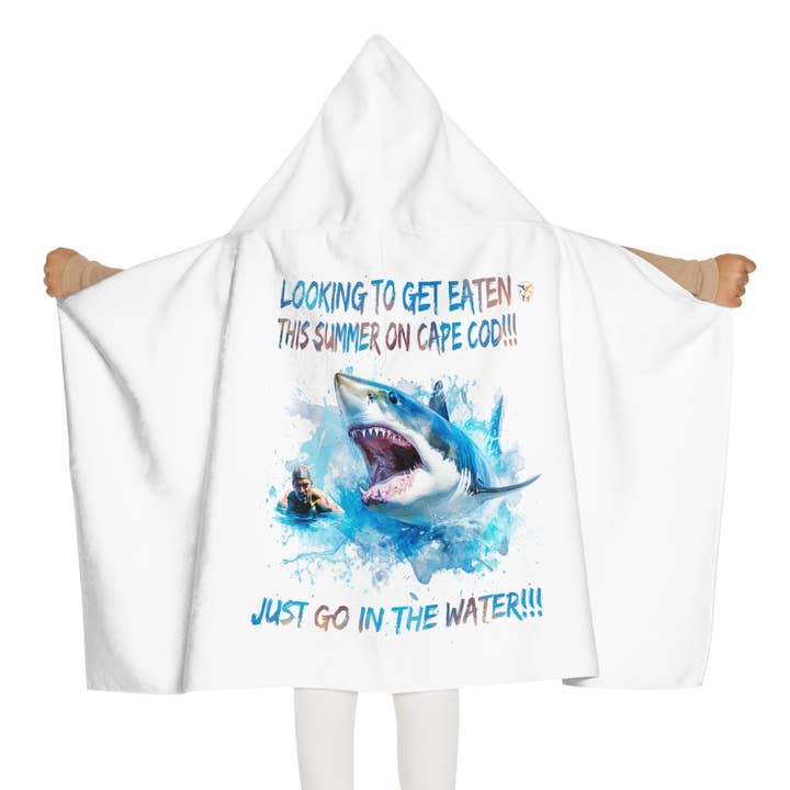 Youth Hooded Towel for wholesale by 2 Sharks Apparel And More