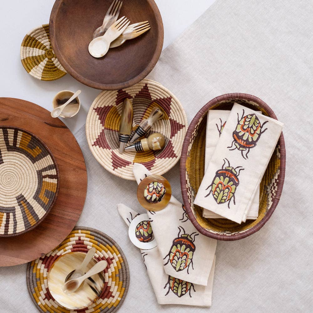 MAADILI COLLECTIVE - Wholesale Napkin Ring - Horn Scarf Buckle & Napkin Ring3