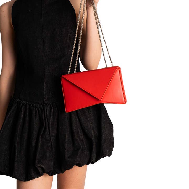 veni morgan - Wholesale Clutch Bag - Women's - ori in red leather5