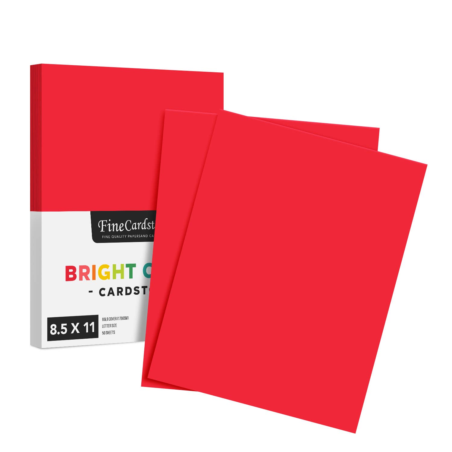 Fine Cardstock – wholesale Hantverkstillbehör – Ljus färg Cardstock papper - 65 lb täcka (176 GSM) - 50 Antal16
