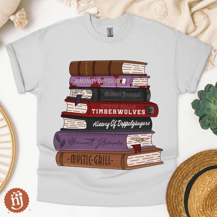 Nearly June Design Co - Wholesale T-Shirt (Graphic) - Unisex - TVD The Vampire Diaries Inspired Bookstack1