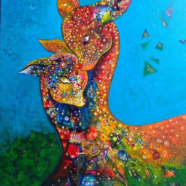 Patricia Freeman Art - Wholesale Painting/Drawing - mother and child canvas print1