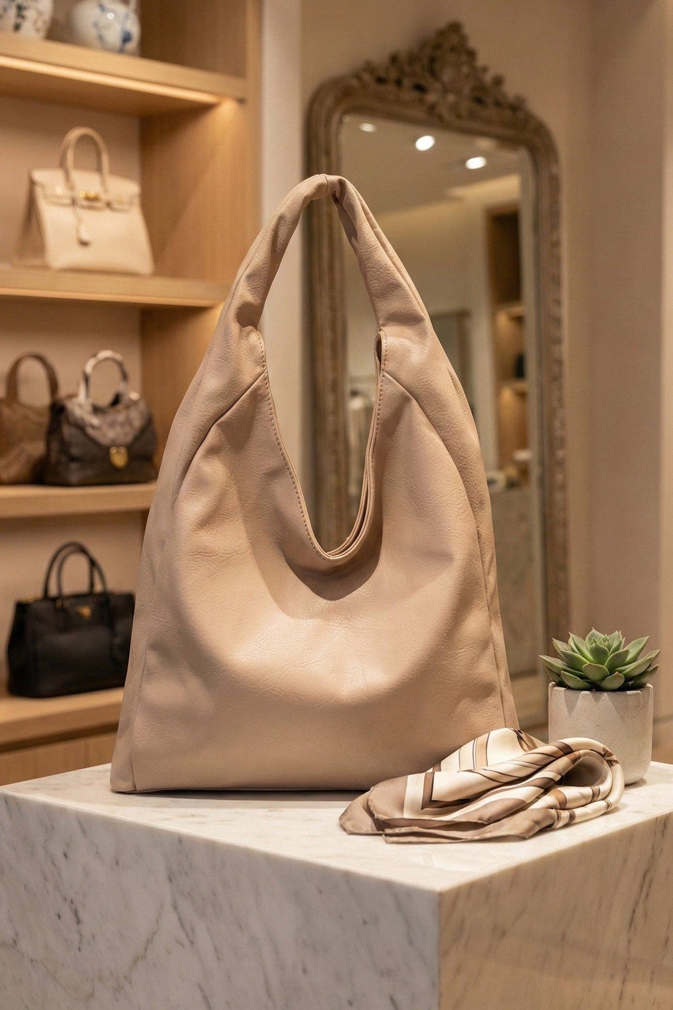 MiMi Wholesale - Wholesale Shoulder Bag - Women's - LMC001 Glenda Hobo Tote Bag0