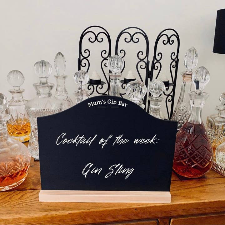 BoozyWoo's - Wholesale Chalkboard - Chalkboard Menu | Customisable Sign| Home Bar Menu |1