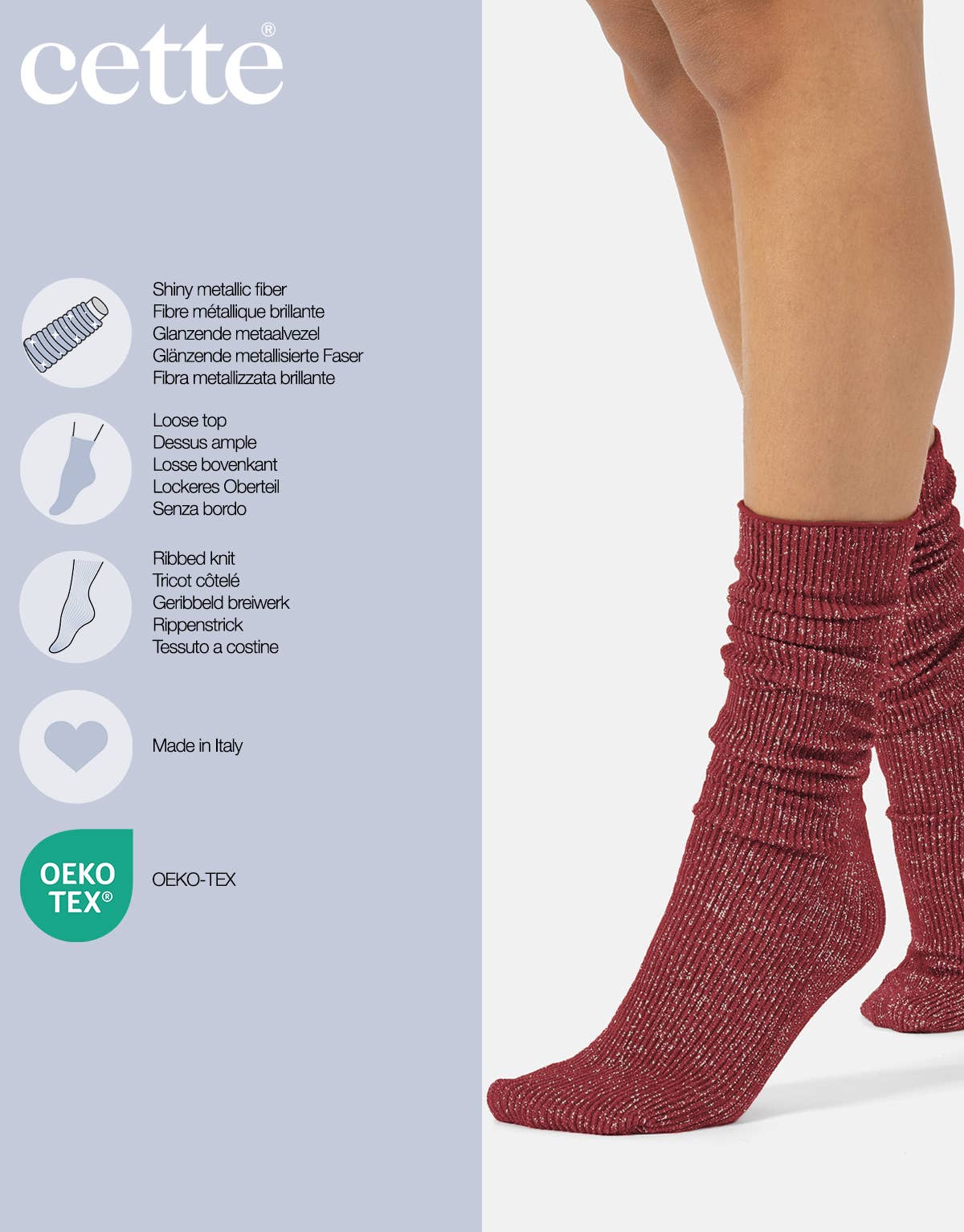 Cette - Wholesale Socks - Women's - Ribbed Socks, Shiny Socks for Women, Dresses for Women45