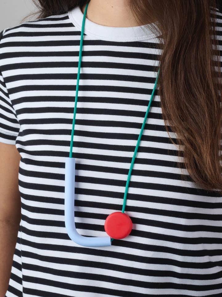 PRIMARY SLIDE NECKLACE for wholesale by DELAROSA STUDIO