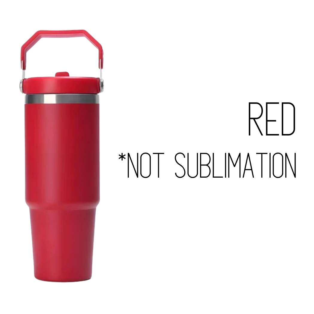 Sublimation Kings of Florida - Wholesale Insulated Mug/Tumbler - Sublimation 30-ounce Flip Straw Tumbler| Carry handle9