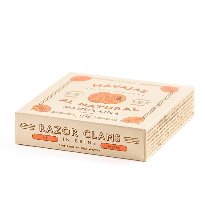 Maruxaina. Razor Clams in brine. 6/8 pieces. for wholesale by Don Gastronom USA