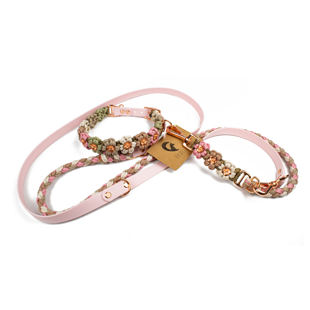Tierluxe - Wholesale Pet Leash - Dog - Dog leash Tierluxe flowers Biothane paracord9