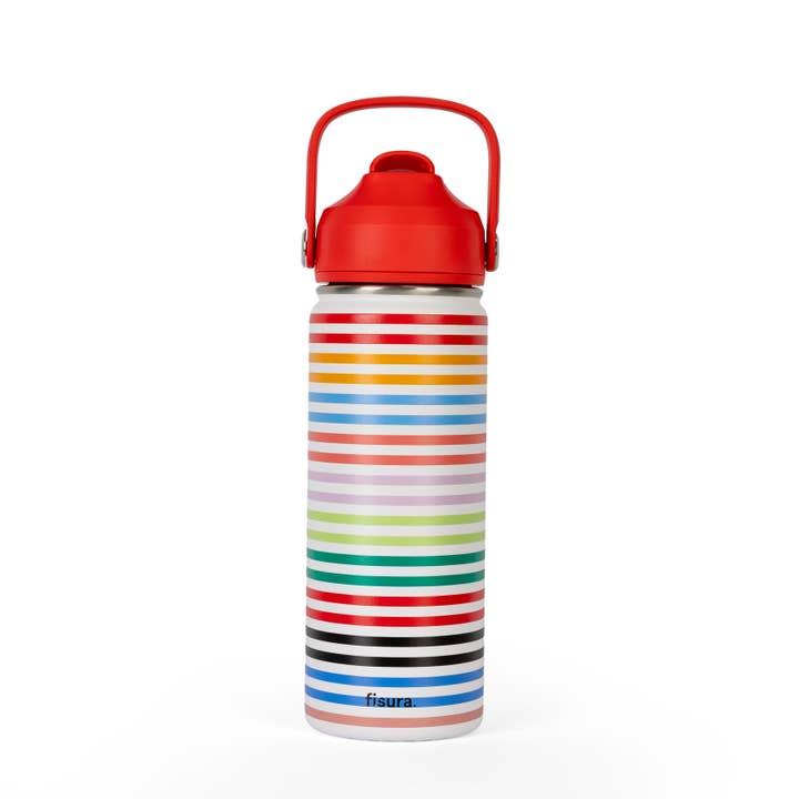 Striped thermos 500ml for wholesale by Fisura