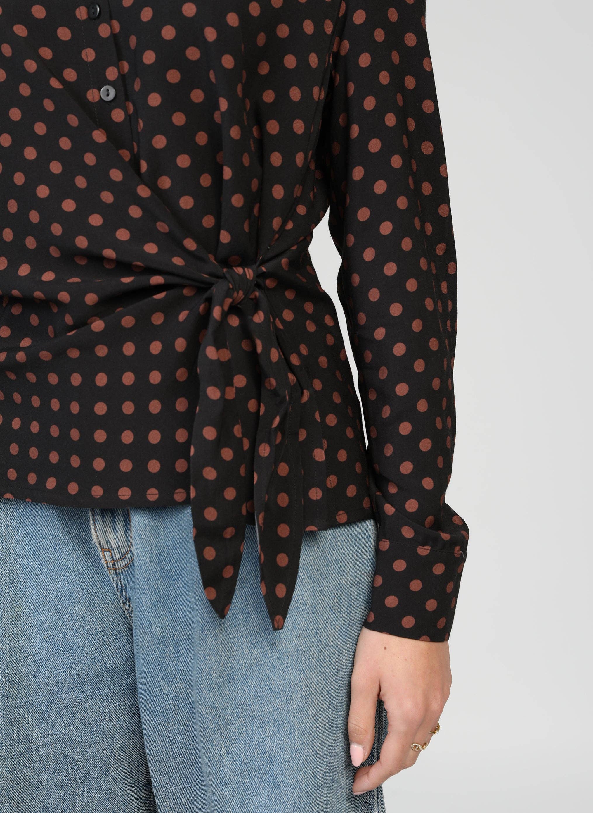 An'ge - Wholesale Blouse - Women's - KAVIRA BLOUSE brown palinto3