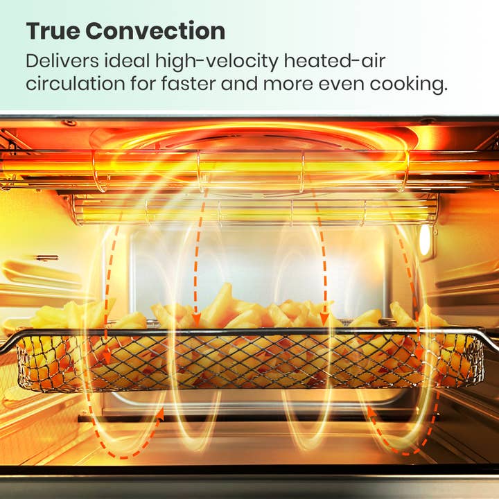 VAL CUCINA - Wholesale Kitchen Appliance - VAL CUCINA Extra Large Air Fryer Toaster Oven -Mint Green