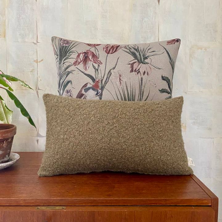 Stapelgoed - Wholesale Lumbar Pillow - Cushion COVER Boucle Taupe 30/50 cm2