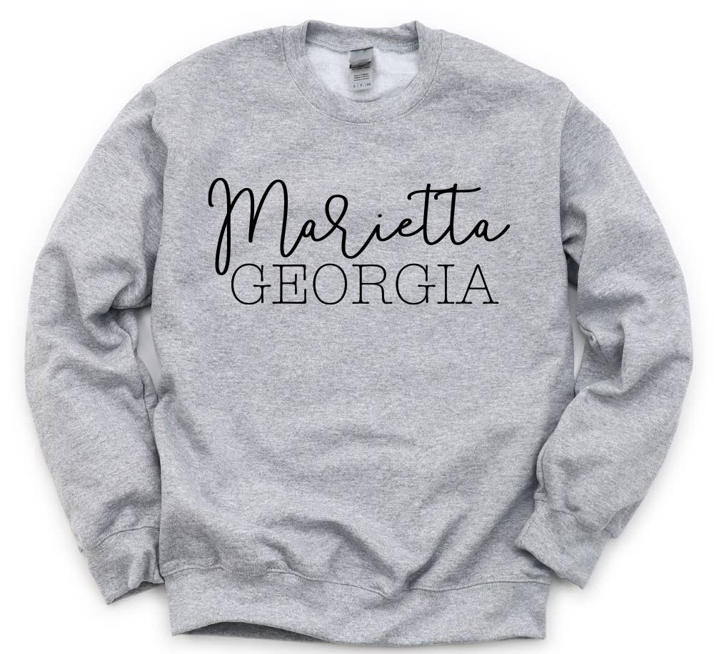 Quotable Life - Wholesale Graphic Sweatshirt - Women's - Custom City State Unisex Sweatshirt0