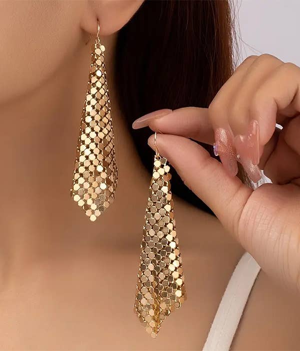 Jewelry Max - Wholesale Dangle Earrings - ( R077 ) METAL MESH EARRING