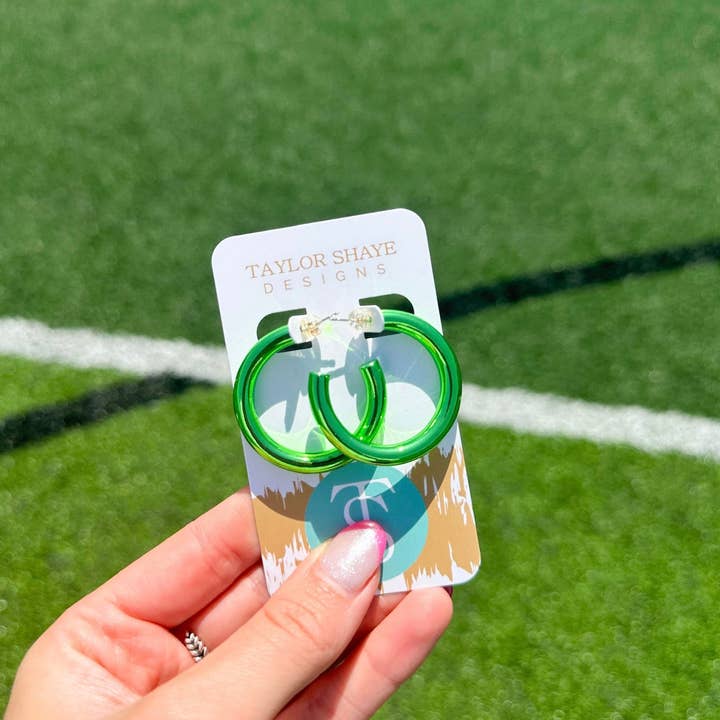 Taylor Shaye Designs - Wholesale Hoop Earrings - Gameday Metallic Hoops8