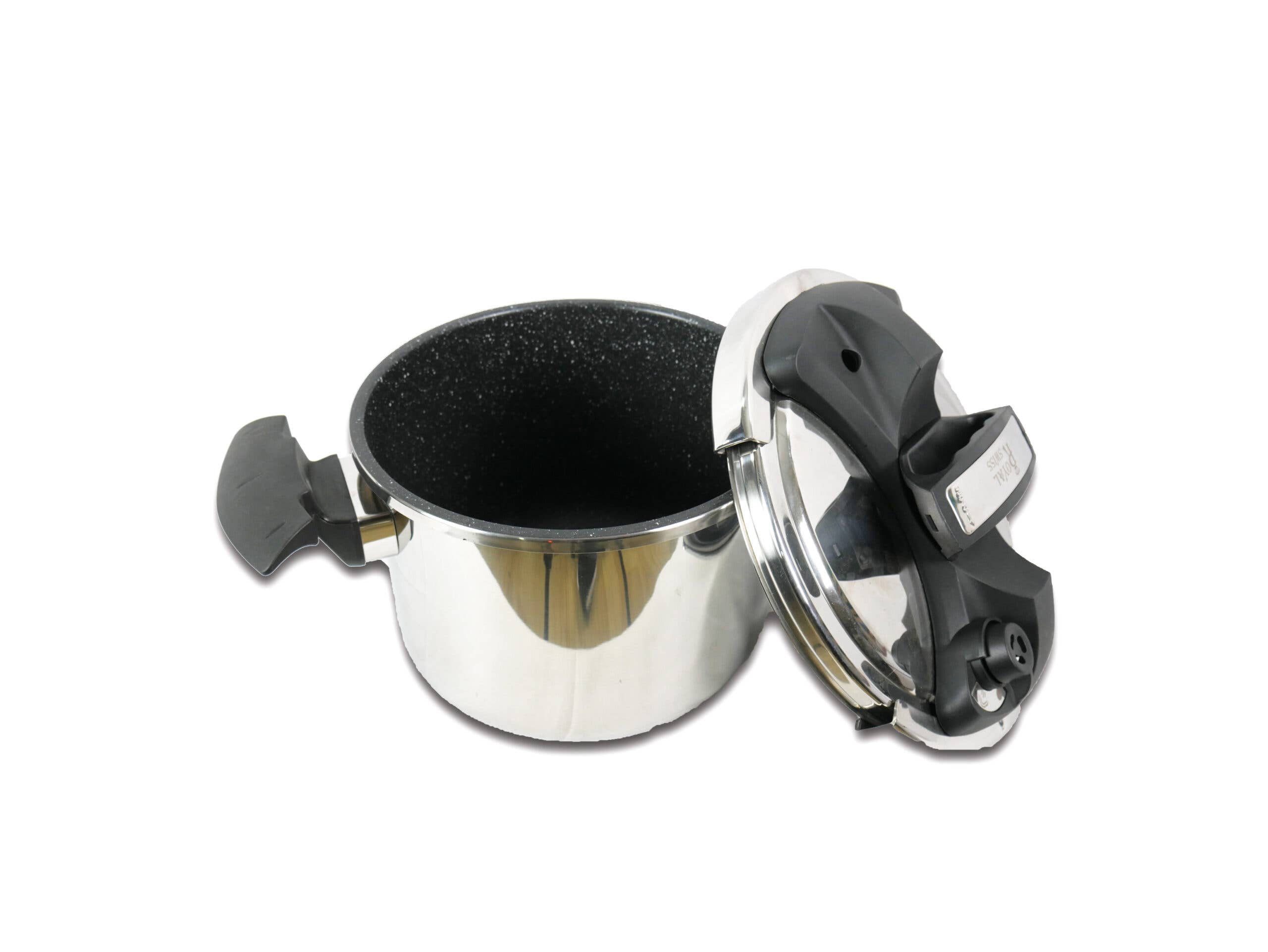 Royal Swiss - Wholesale Cooking Pot - Stainless Steel Pressure Cooker - Stone Interior - 4, 6, and 8L7