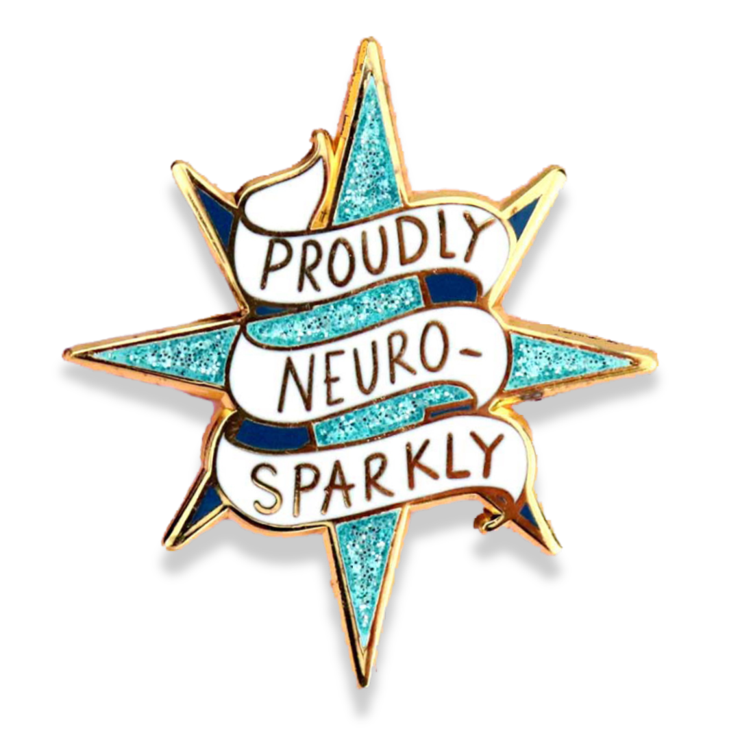 Jubly-Umph – Großhandel Anstecker/Button – Proudly Neuro-Sparkly Anstecknadel1