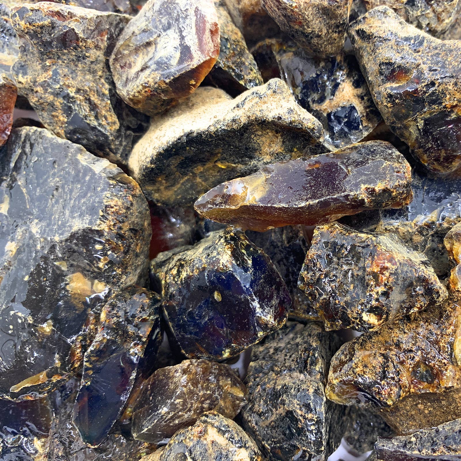 Fantasia Mining - Wholesale Spiritual Stone/Crystal - Rough Top Gold Amber - Indonesia - Raw Natural Stones (1lb)3