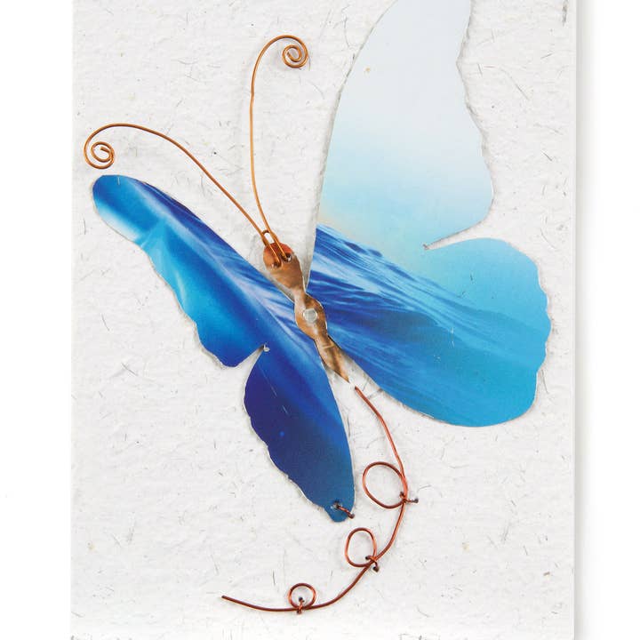 Swahili | AFRICAN MODERN - Wholesale Stationery/Notecard Set - Butterfly Recycled Note Card