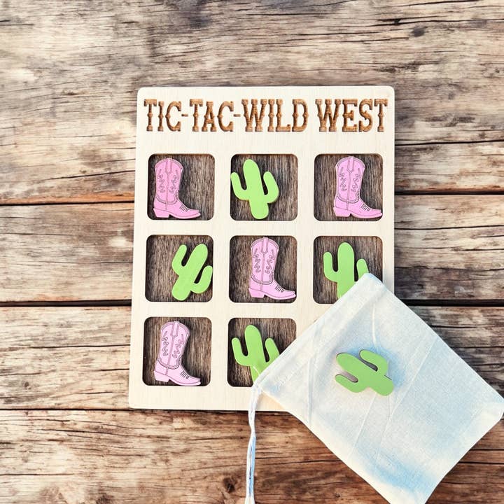 Tic Tac Wild West Kid's Game for wholesale by The Timber Lane Company