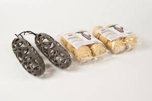 SingingFriend – Alimentador de pássaros por atacado – Comedouro para pássaros Sam em plástico reciclado com caixa de presente e alimento4