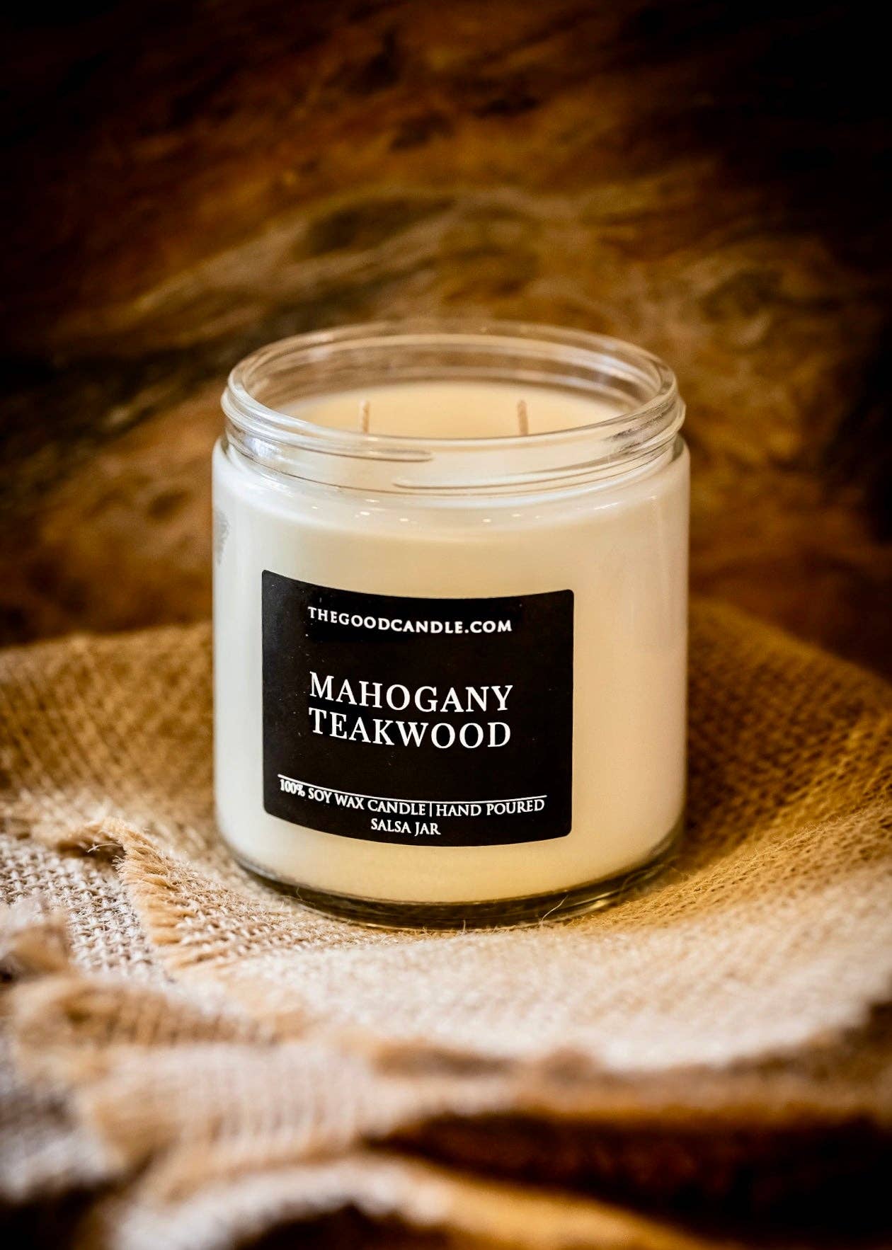The Good Candle - Wholesale Jar/Filled Candle - 13oz Mahogany Teakwood