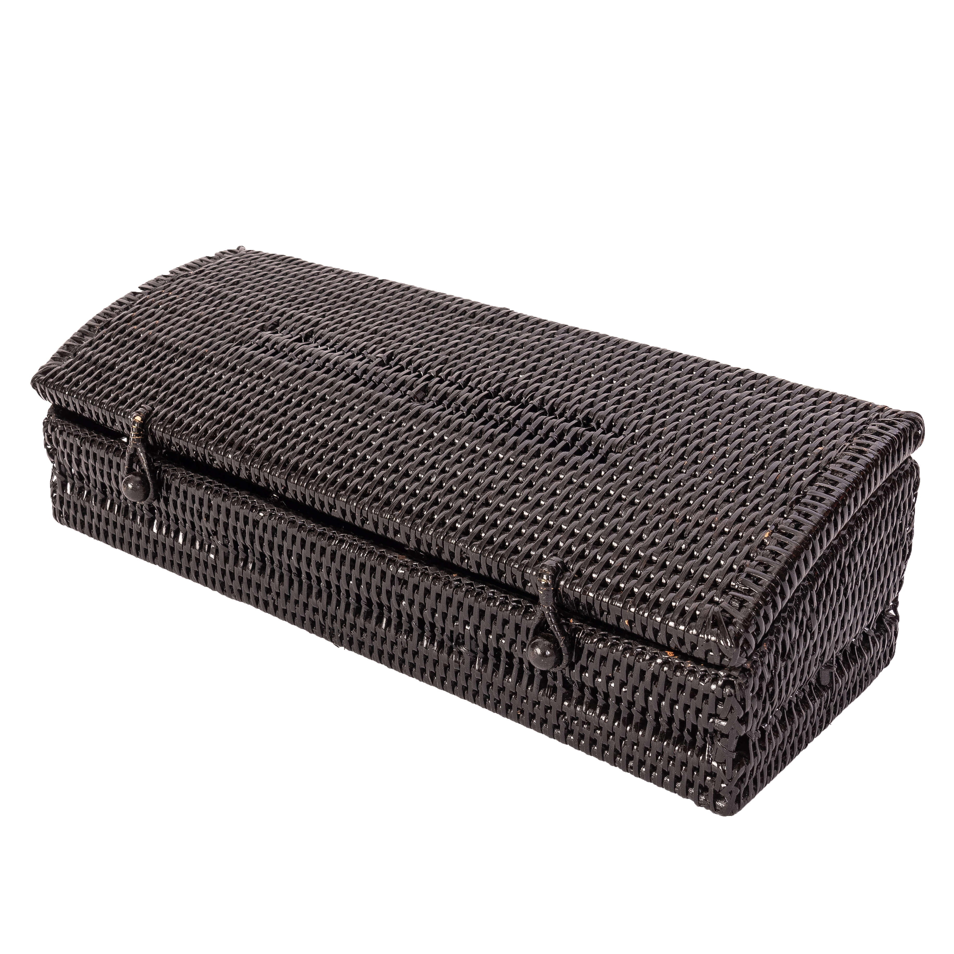 Artifacts Trading Company - Wholesale Kitchen Storage/Organizer - Rattan 5-Section Tea Box with Lid – Tea Organizer4