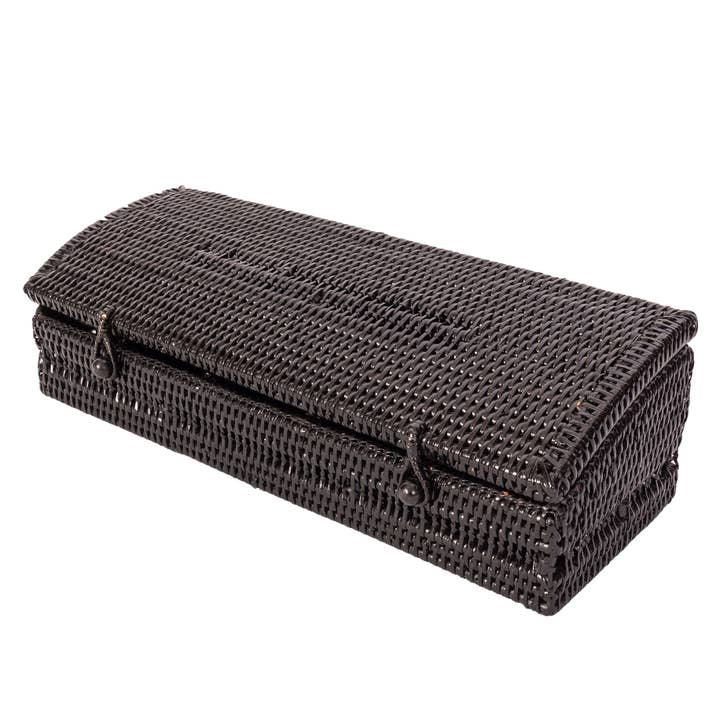 Artifacts Trading Company - Wholesale Kitchen Storage/Organizer - Rattan 5-Section Tea Box with Lid – Tea Organizer4