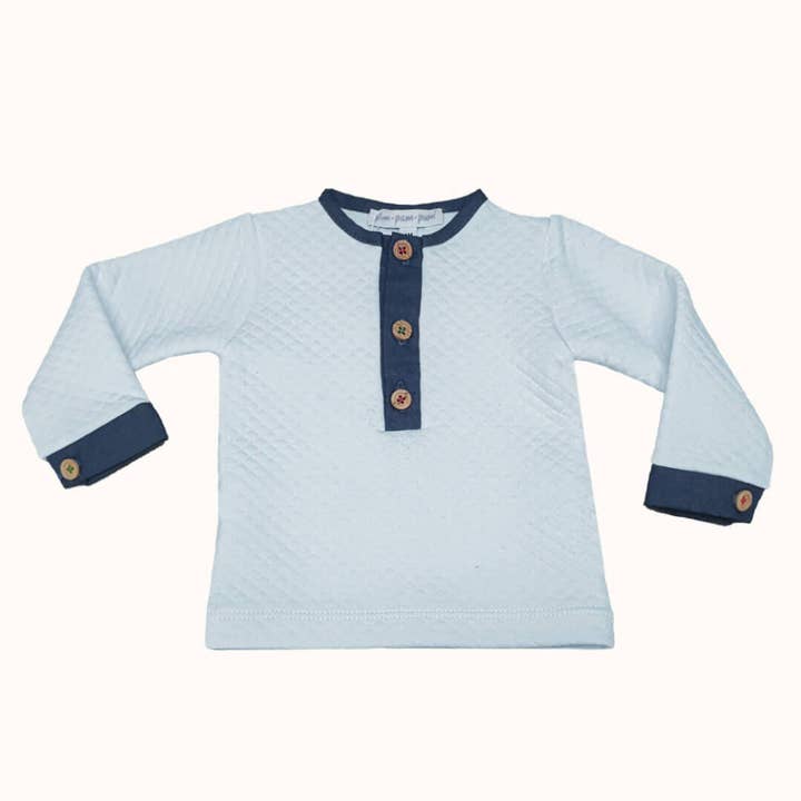 Pim-Pam-Pum - Wholesale Top & Pant Set - Baby - 2-Piece Blue Denim Outfit1