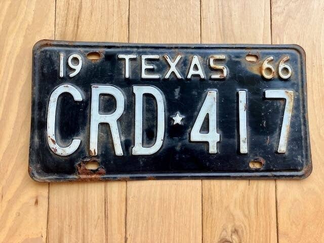 RusticPlates - Wholesale Sign - 1966 Texas License Plate